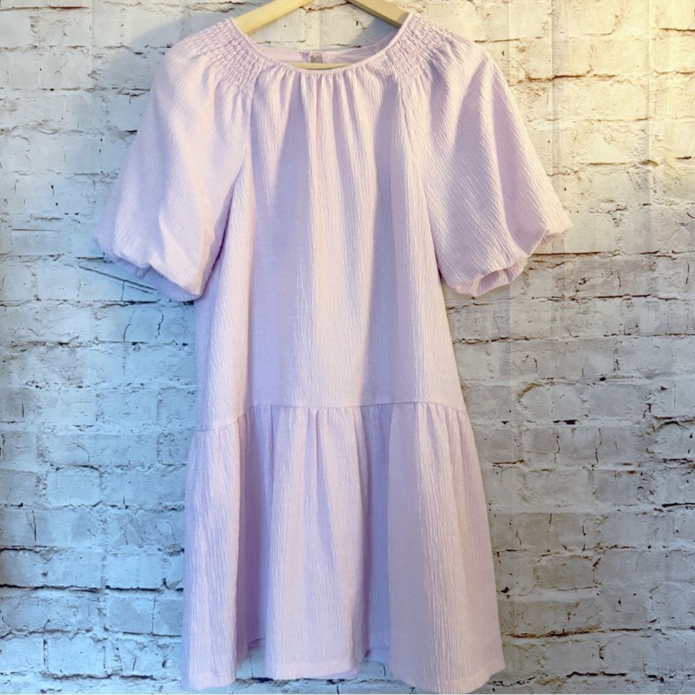 Steve Madden Abrah puff sleeve mini shift dress